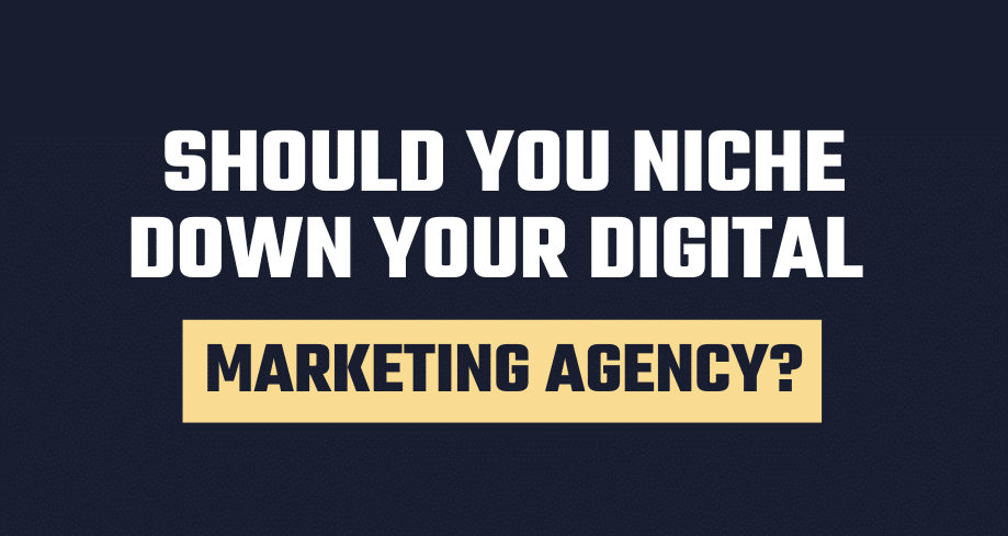 niche down your digital ma
