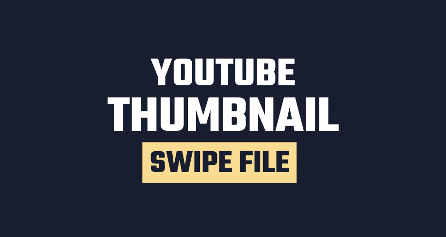 YouTube Thumbnail Swipe File