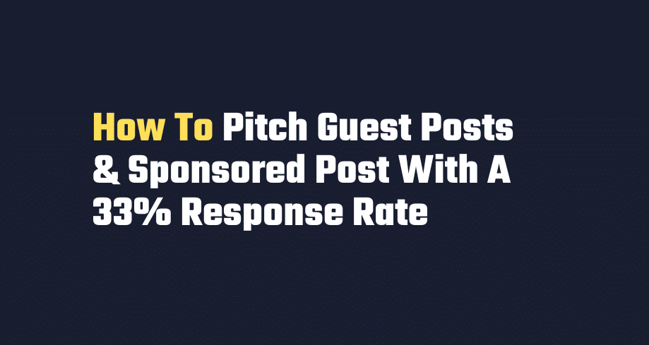 Post With A 33% Response Rate