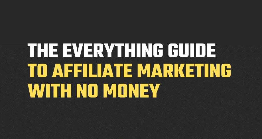 Affiliate Marketing With No Money