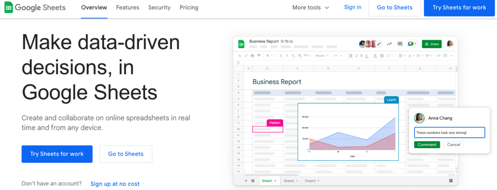Google Sheets