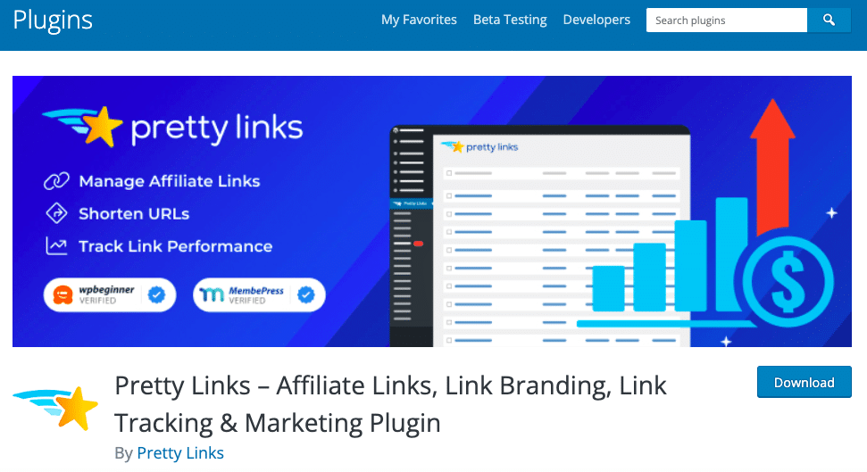 pretty link plugin
