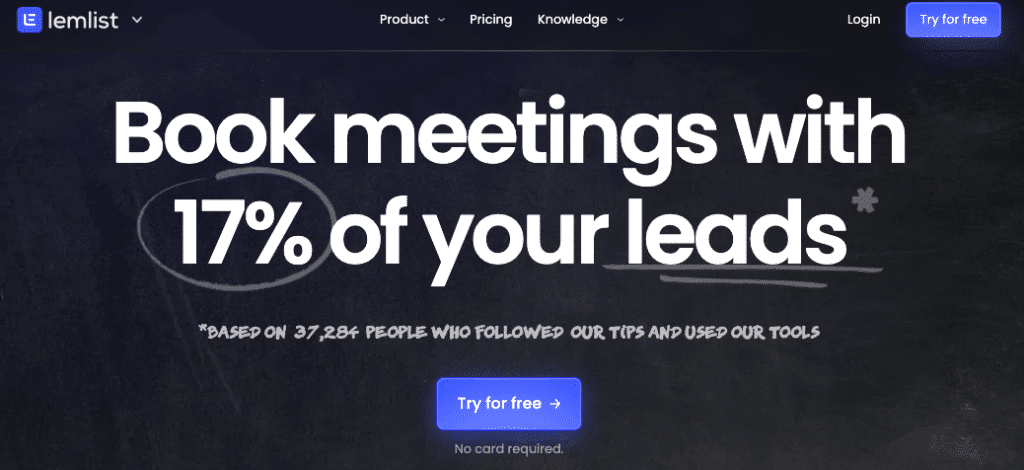 Lemlist page