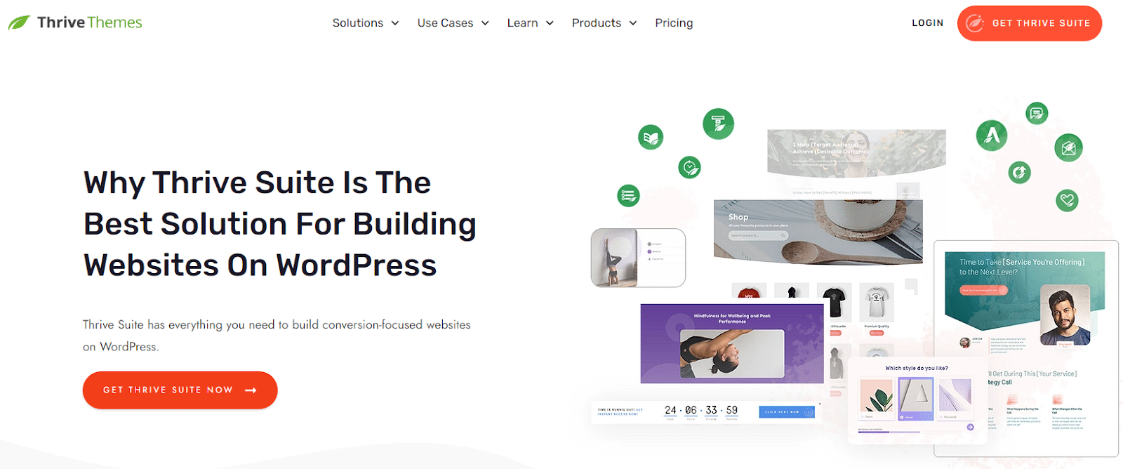 thrive leads page