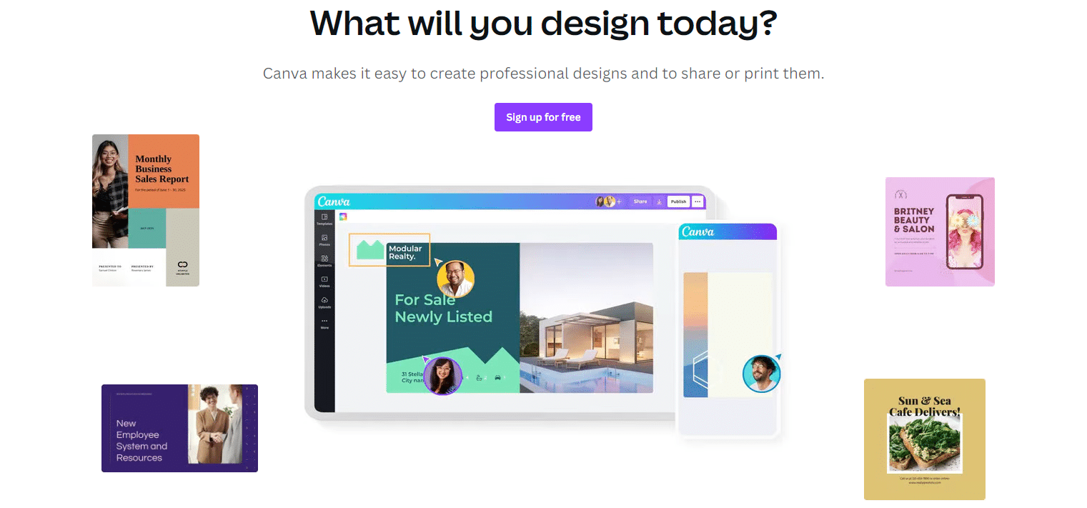 canva page