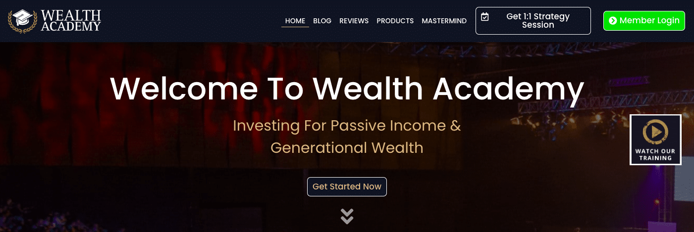 wealth academy mainpage