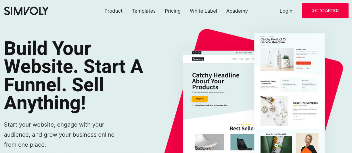 simvoly website