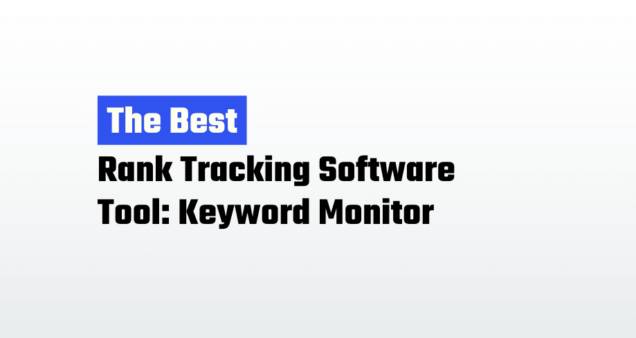 best rank tracking software