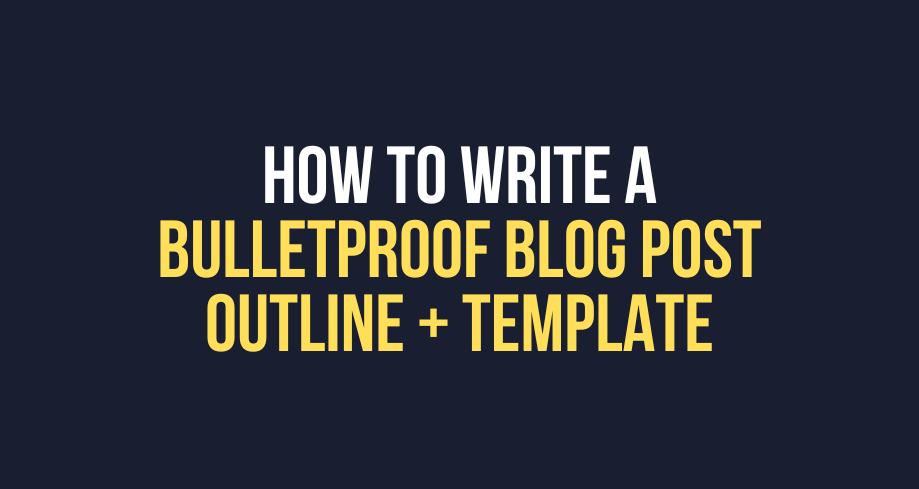 blog outline