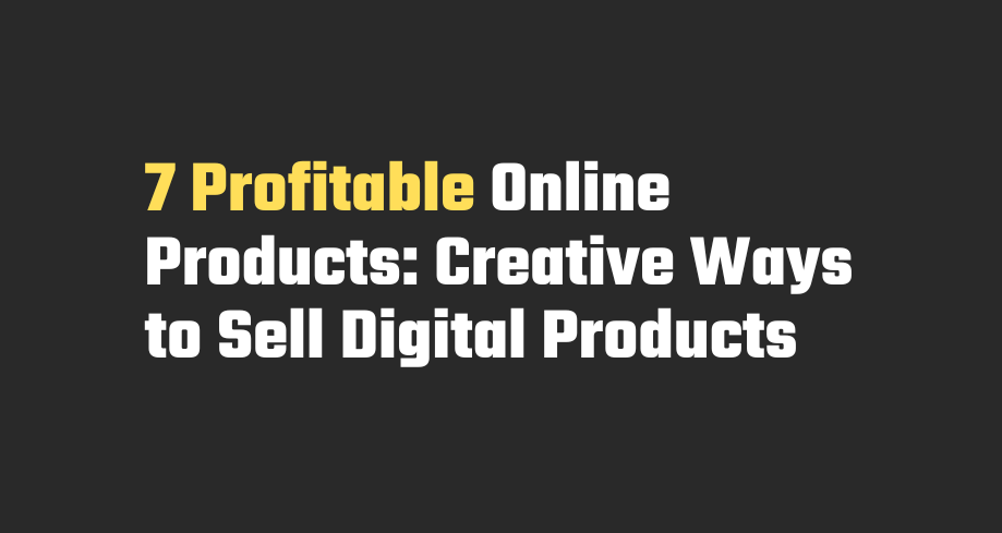 Sell digital products